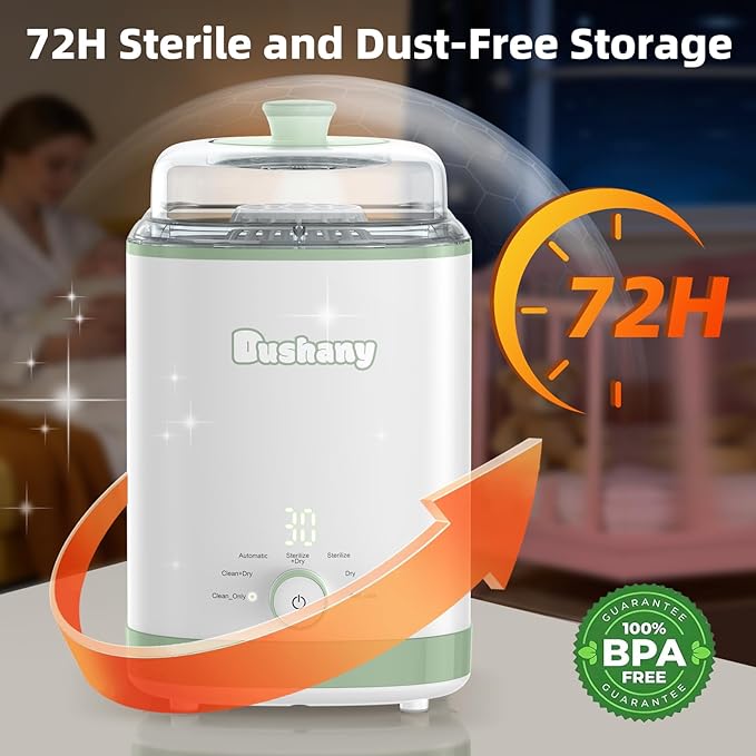 Grownsy EaseClean Bottle Washer Pro | All-in-One Bottle Washer and Sterilizer and Dryer | Baby Bottle Washer for Bottles, Pump Parts & Baby Essentials | Replaces Hand Washing