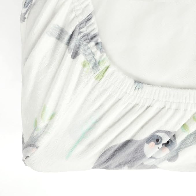 Lush Decor Hygge Sloth Soft & Plush Changing Pad Cover, 32" x 16" x 5", Gray