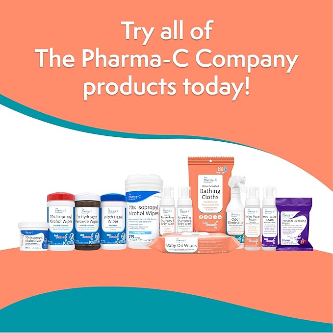 The Pharma-C Company Baby Oil Wipes (9 Packs of 60) Enriched with Almond and Sunflower Oils, Aloe and Vitamin E.