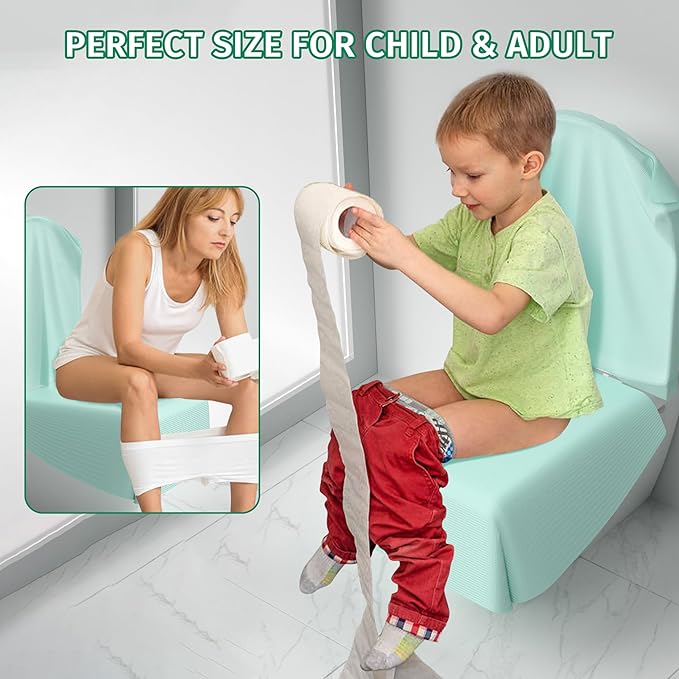 Toilet Seat Covers Disposable 20 Pack,Full Coverage Waterproof Toilet Seat Cover for Adults and Kids Potty Training,Travel Accessories for Public Restrooms