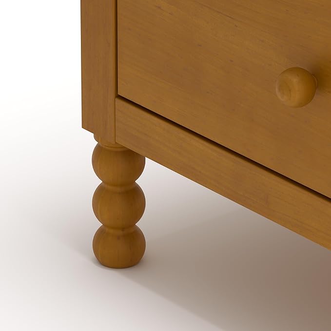 Storkcraft Rio 6 Drawer Dresser (Almond) – GREENGUARD Gold Certified, Wood Dresser for Bedroom, Kids & Nursery Storage Chest, Safety Interlocking Drawers, Pre-Installed Tracks, Kids Chest