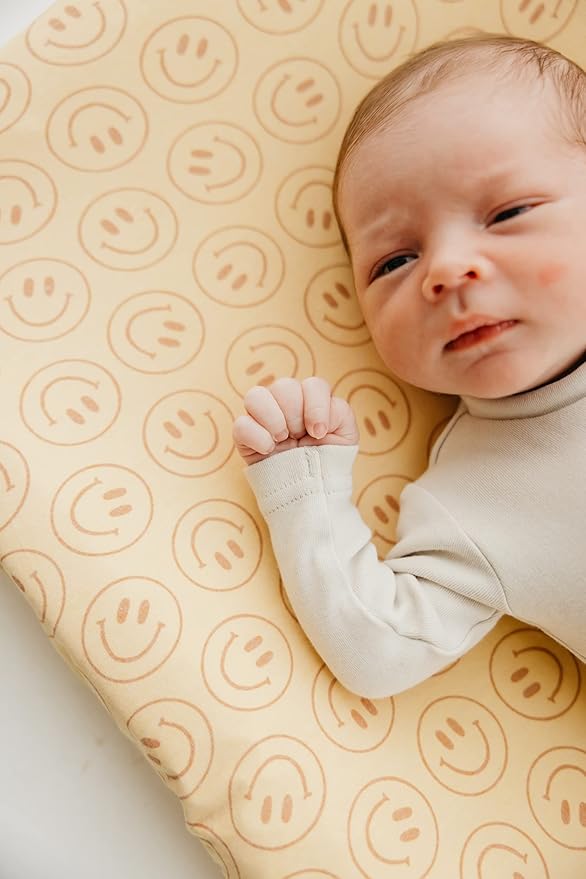Copper Pearl Premium Knit Changing Pad Cover Soft, Stylish, and Universal Fit for All Standard Diaper Changing Pads, Trendy Design Changing Pad Covers, Vance