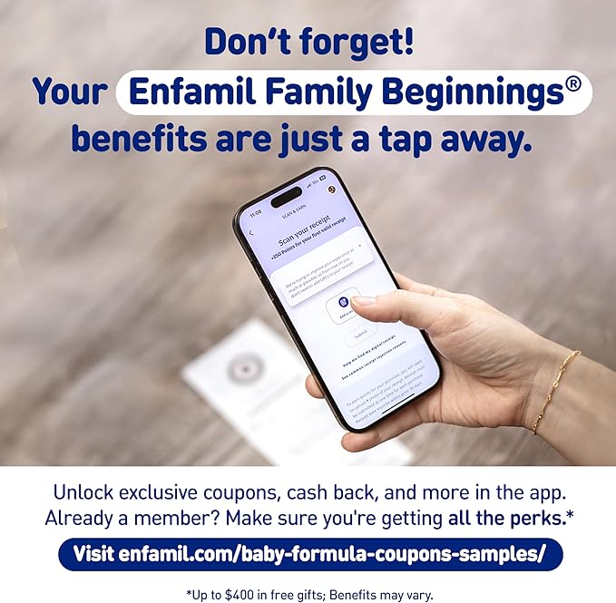 Enfamil Optimum (Enspire), Our Closest Formula to Breast Milk, Immune-Supporting Lactoferrin and Brain-Supporting DHA Baby Formula, Powder 20.5 Oz Tub