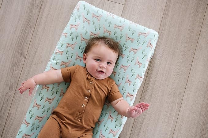 Copper Pearl Premium Knit Changing Pad Cover Soft, Stylish, and Universal Fit for All Standard Diaper Changing Pads, Trendy Design Changing Pad Covers, Cusco