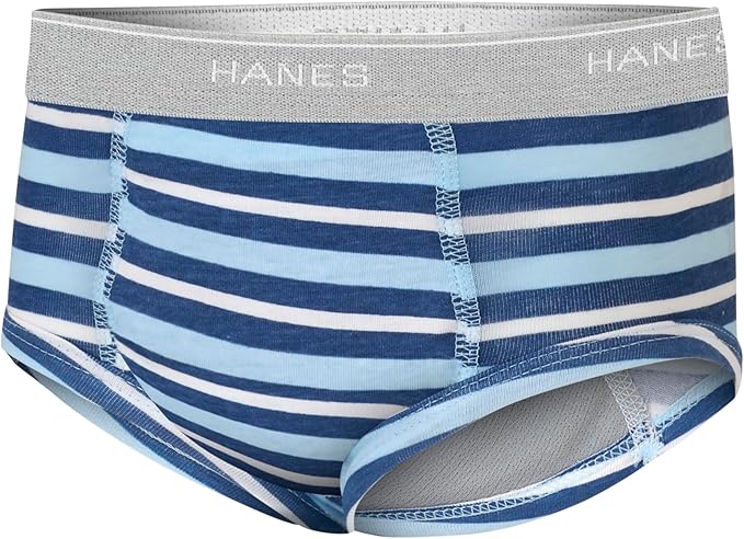 Hanes Boys' Potty Training Underwear, Light Leaks Toddler Cotton Briefs and Boxer Briefs, Multi-pack