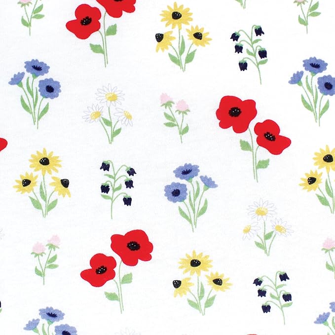 Hudson Baby Unisex Baby Changing Pad Cover, Wildflower, One Size