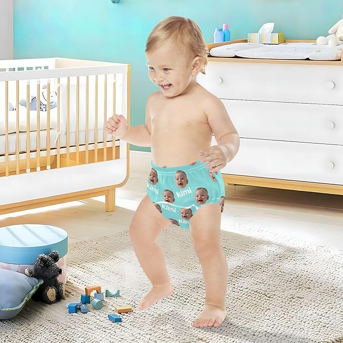 Joko Ivery 1 Light Blue Teal Custom Potty Training Pants Cotton Traning Potty Panty for Boys Toddlers Girls 2T 3Pcs