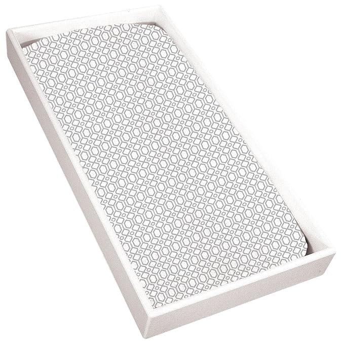 Kushies Change Pad Fitted Sheet Terry, Grey Octagon