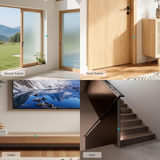 30x30mm Self Adhesive Corner Guard, 2pcs 31.5" Wall Corner Protector Strip, Flexible PVC Edge Trim, Peel and Stick Corner Protection for Furniture, Wall Edges & Table Corners