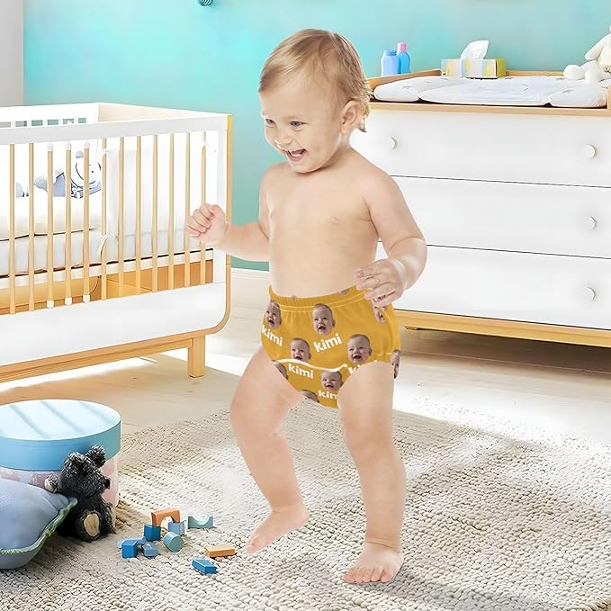 Joko Ivery 1 Yellow Orange Custom Potty Training Pants Soft Traning Potty Panty for Boys Toddlers Girls 5T 3Pcs
