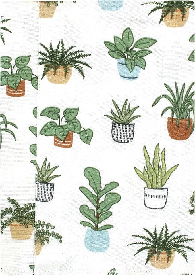 Luvable Friends Hudson Baby Flannel Burp Cloths 7pk, Botanical Plants