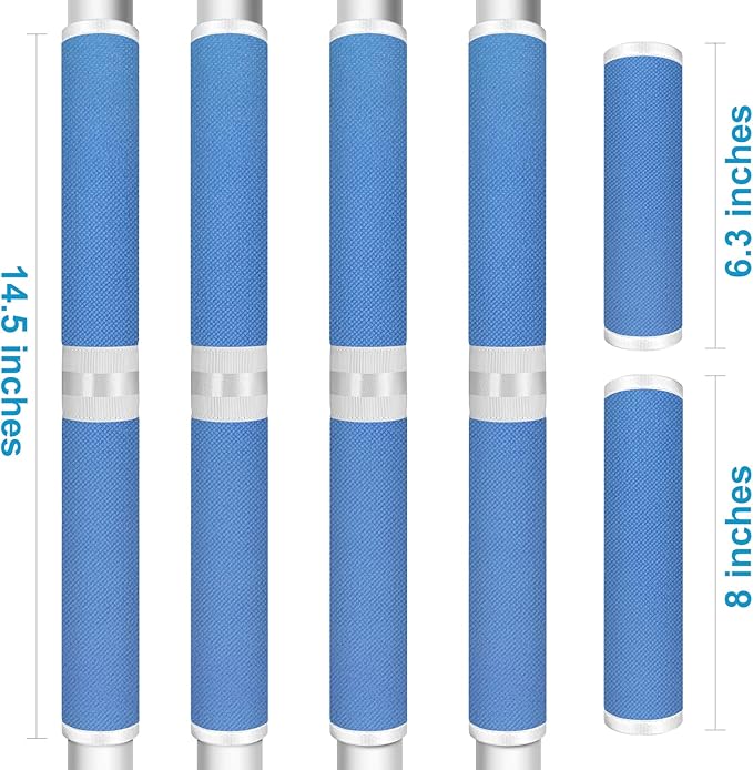 Refrigerator Door Handle Covers, Set of 6, Keep Your Kitchen Appliance Clean from Food Stains, Smudges, Drips, Oil, Washable and Form-Fitting, Protector for Fridge, Ovens, Dishwashers(Blue)