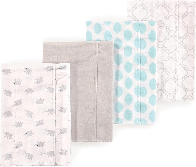 Little Treasure Luvable Friends Flannel Burp Cloths 4pk