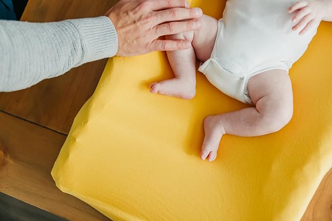 Copper Pearl Premium Knit Changing Pad Cover Soft, Stylish, and Universal Fit for All Standard Diaper Changing Pads, Trendy Design Changing Pad Covers, Banana