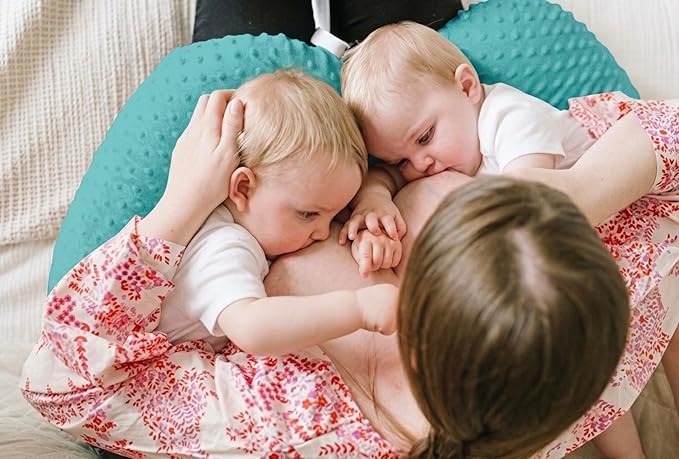 Twin Z Pillow Teal 6 uses in 1 Twin Pillow Breastfeeding, Bottlefeeding, Reflux, Support and Pregnancy Pillow!