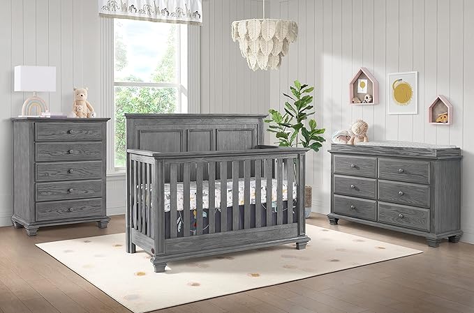 Oxford Baby Universal Changing Topper for Kenilworth/Willowbrook 6 Dr dresser, Graphite Gray
