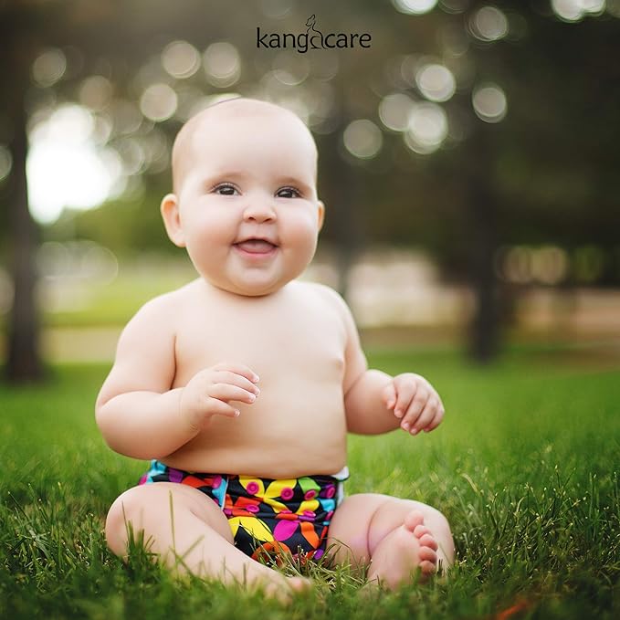 Kanga Care Rumparooz Double Leg Gusset Reusable Cloth Diaper Cover One Size Snap | Jeweled 6-35 lbs
