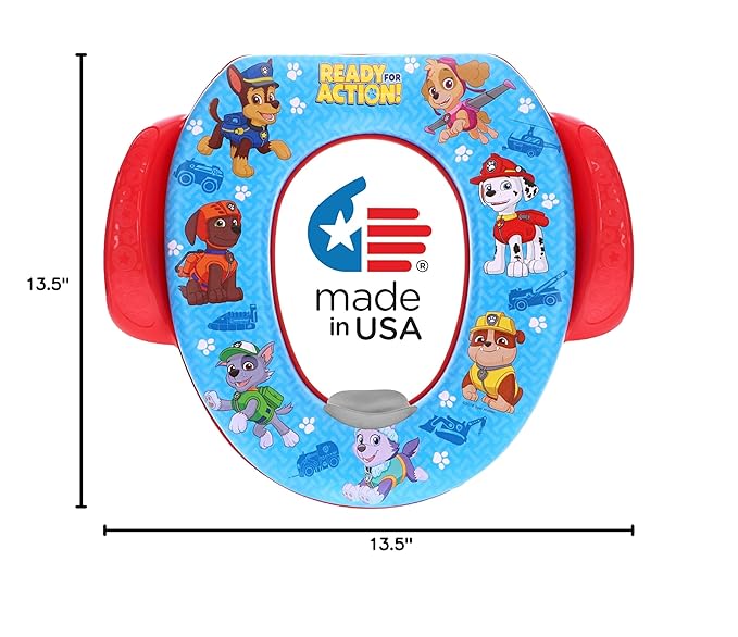 Nickelodeon PAW Patrol "Rescue Pups" Soft Potty Seat and Potty Training Seat - Soft Cushion, Baby Potty Training, Safe, Easy to Clean