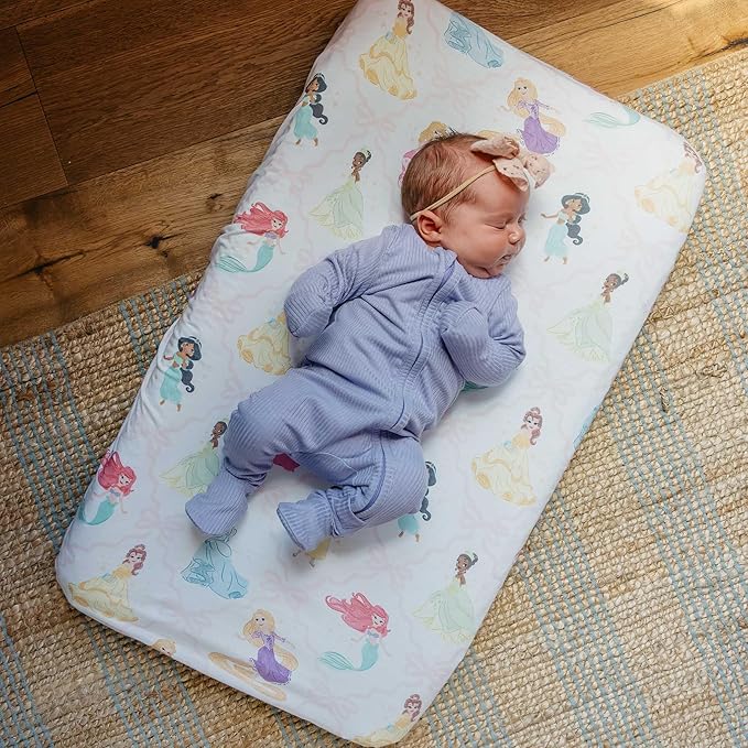 Premium Diaper Changing Pad Cover Disney Princess by Copper Pearl