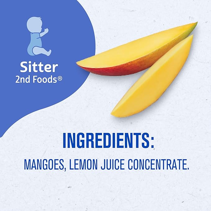 Gerber Baby Food Pouches, 2nd Foods for Babies, Mango, 3.5oz each (Pack of 12)