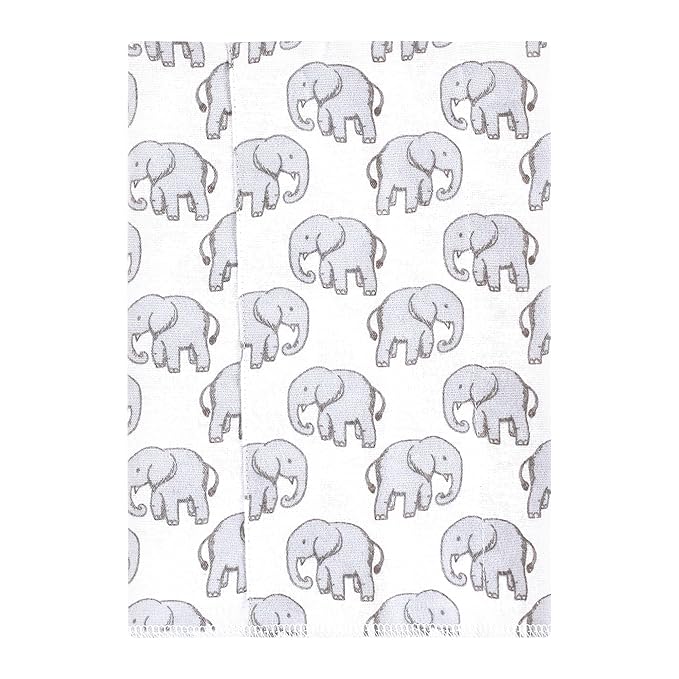 Hudson Baby Unisex Baby Cotton Flannel Burp Cloths, Neutral Safari, One Size