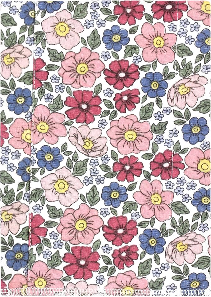 Luvable Friends Hudson Baby Flannel Burp Cloths 7pk, Pink Blue Floral