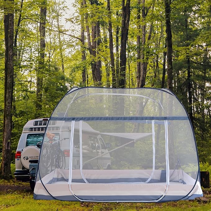 Pop Up Mosquito Tent,Portable Design with Sealed Netting Bottom & Instant Foldable Frame | Indoor/Outdoor Use for Kids & Adults | Compact Travel Bag (L78 xW71 xH65)