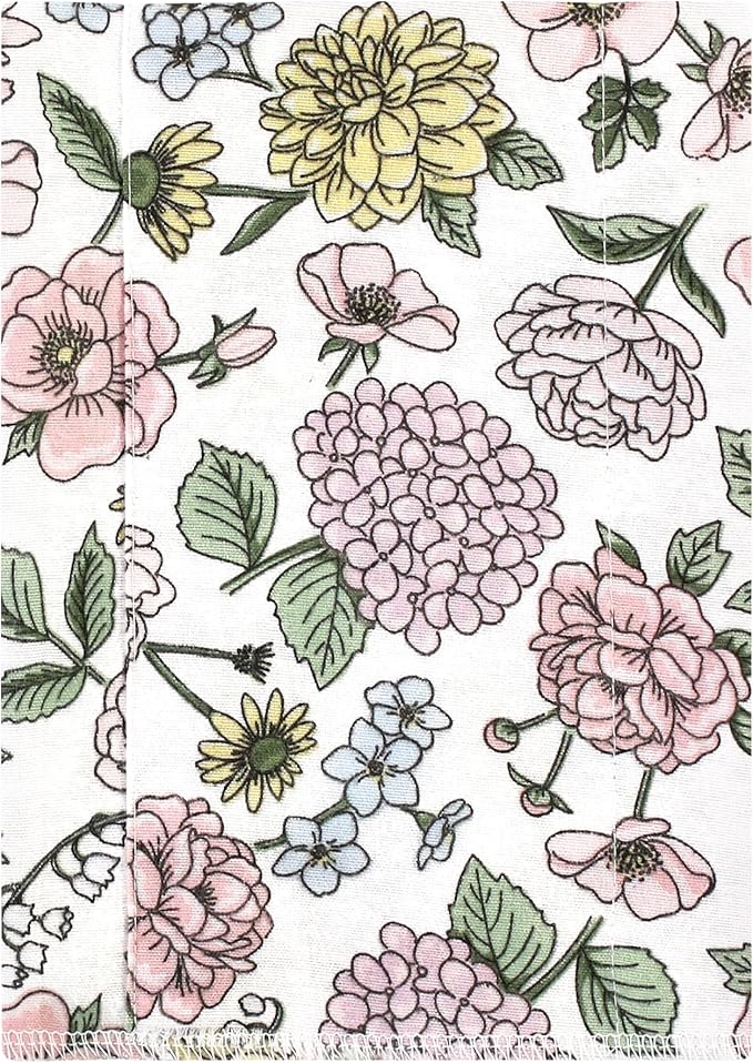 Luvable Friends Hudson Baby Flannel Burp Cloths 7pk, Vintage Floral