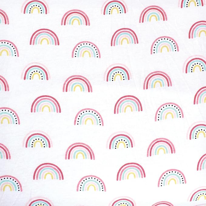 Hudson Baby Unisex Baby Changing Pad Cover, Modern Rainbow, One Size