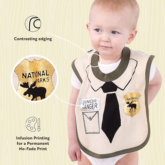 LazyOne Animal-Print Baby Bibs, Cute Baby Shower Gifts