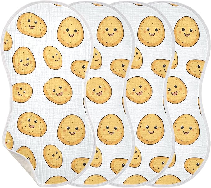 vvfelixl Muslin Burp Cloths Potato Baby Baby Washcloths for Baby Girl Boys 2 Pack