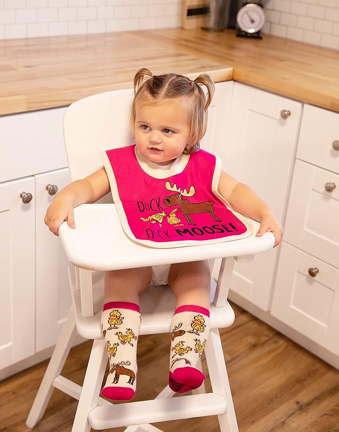 LazyOne Animal-Print Baby Bibs, Cute Baby Shower Gifts