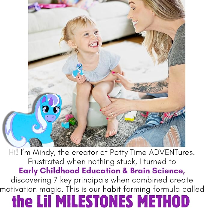 Potty Training Reward System - 14PC Wooden Stacking Blocks with Unicorn Themed, Montessori Behavior System Advent Calendar for Toddlers 18M+ Boys Girls by Lil Advents