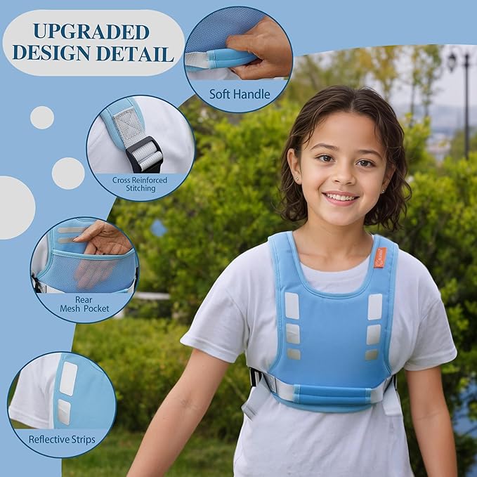 Active XL Child Harness: Safety for Kids/Teens(6-12yrs), Adjustable Anti-Elopement,Autism/ADHD/Special Needs