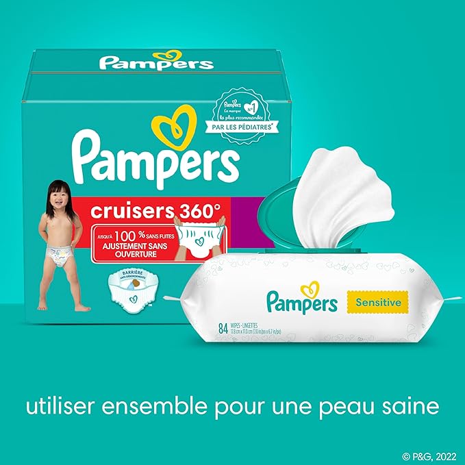 Pampers Diapers - Cruisers 360° - Size 4, 21 Count, up to 100% Leakproof Fit, Designed for Active Babies, Pull On Diaper (Pack of 4)