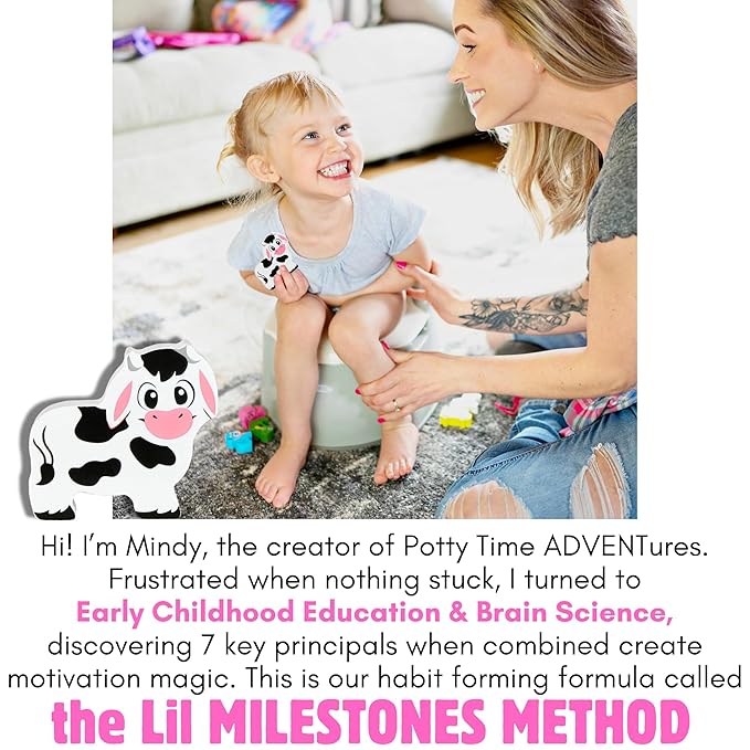 Potty Training Reward System - 14PC Wooden Stacking Blocks with Farm Animal Themed, Montessori Behavior System Advent Calendar for Toddlers 18M+ Boys Girls by Lil Advents
