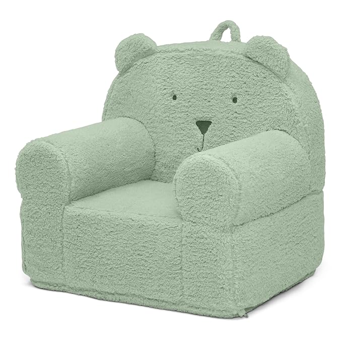 babyGap by Delta Children Sherpa Bear Chair - Greenguard Gold Certified, Sage