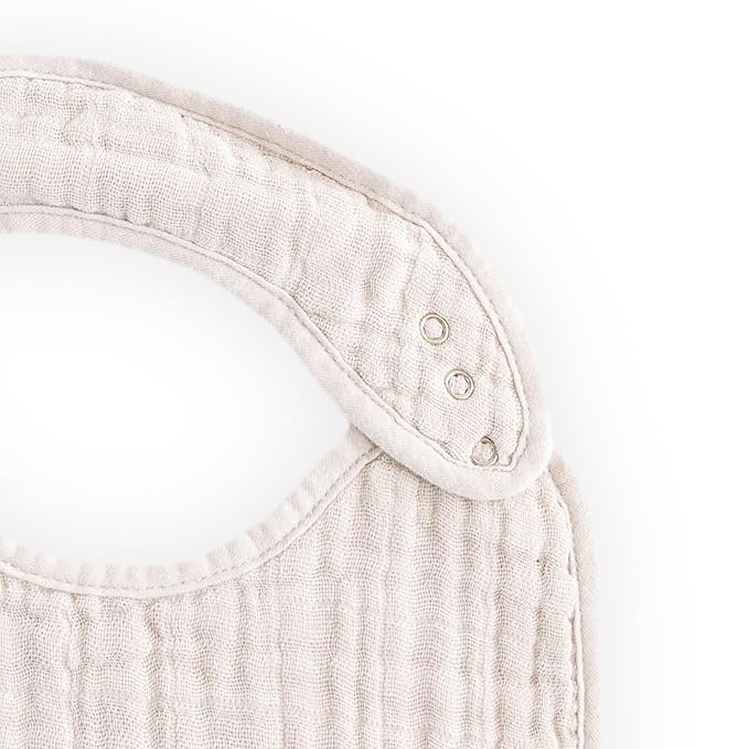 Little Unicorn Muslin Baby Bibs | Adjustable as Baby Grows | Soft Absorbent Muslin Fabric | For Eating, Drooling, Teething (Tropical Leaf)