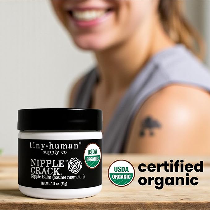 Organic Nipple Cream, Nipple Crack Lanolin Free Nipple Butter (3 Pack), Balm for Breastfeeding Mothers, No Need to Wash Off, Safe for Baby and Mama