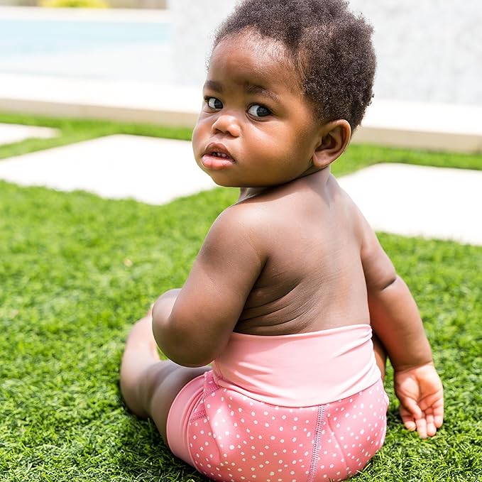 Splash About Happy Nappy Swim Diaper, Pink Dotty, 12-24 Months