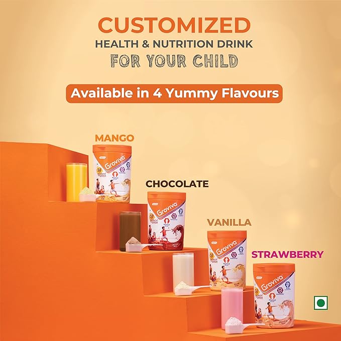 Groviva Child Nutrition Supplement Jar, 400g (Vanilla)