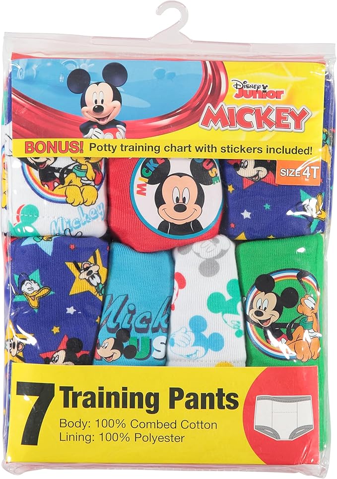 Disney boys Mickey Mouse Potty Training Pants and Starter Kit With Stickers & Tracking Chart