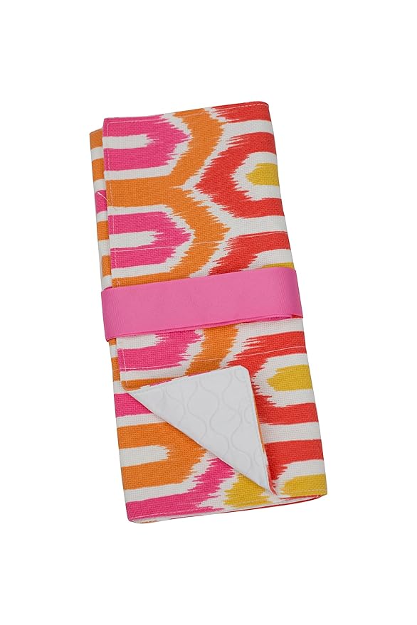 Caught Ya Lookin' Changing Pad, Pink and Orange Chevron