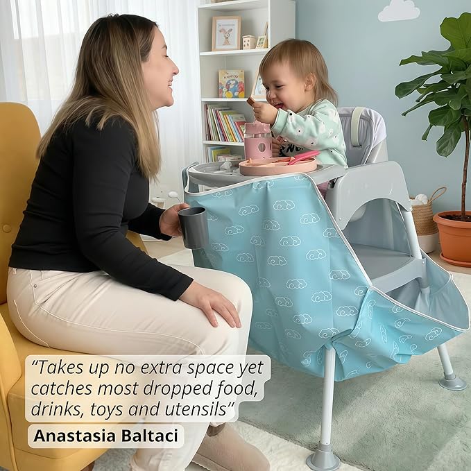 HiCatcher Universal Food Catcher for High Chairs - 4-Leg High Chair Compatible