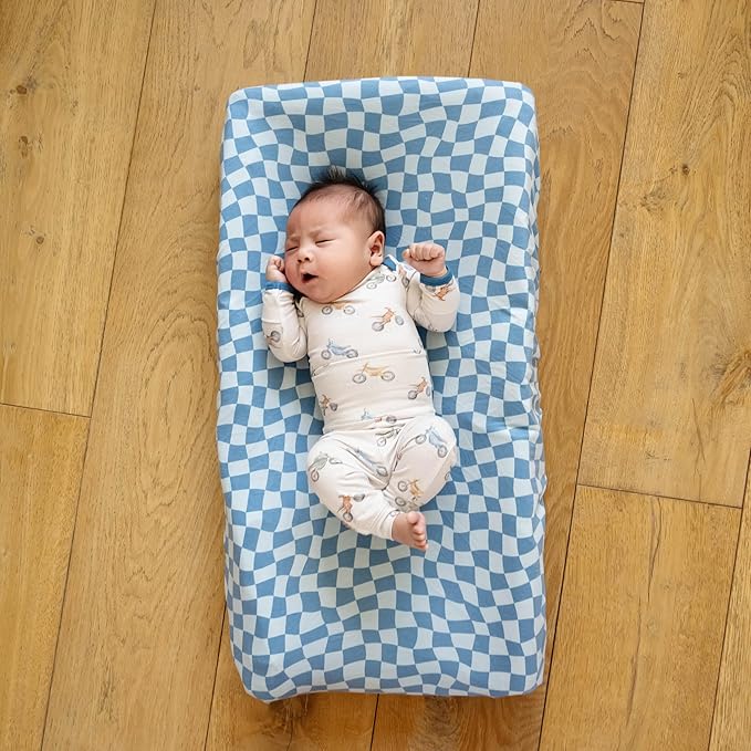 Premium Knit Diaper Changing Pad Cover Miles by Copper Pearl