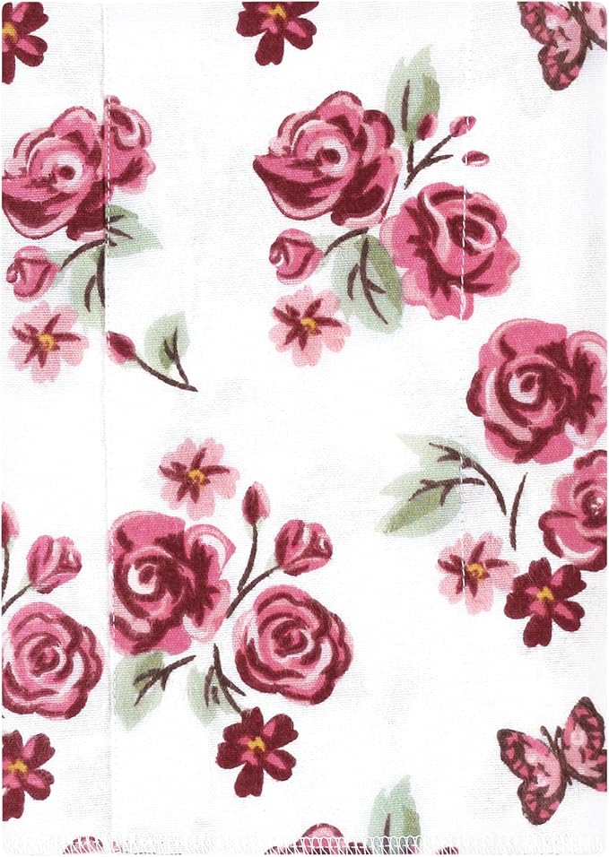 Luvable Friends Hudson Baby Flannel Burp Cloths 7pk, Rose Garden