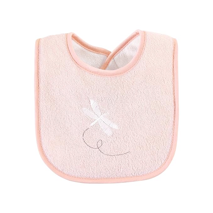 Hudson Baby Unisex Baby Cotton Terry Drooler Bibs with Fiber Filling, Bunny, One Size