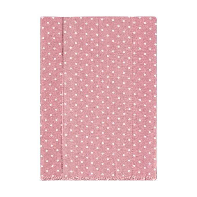 Hudson Baby Unisex Baby Cotton Flannel Burp Cloths, Dusty Rose Floral 4-Pack, One Size