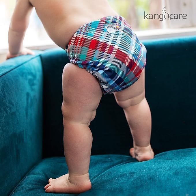 Kanga Care Rumparooz Double Leg Gusset Reusable Cloth Diaper Cover Newborn Snap | Billy 4-15 lbs