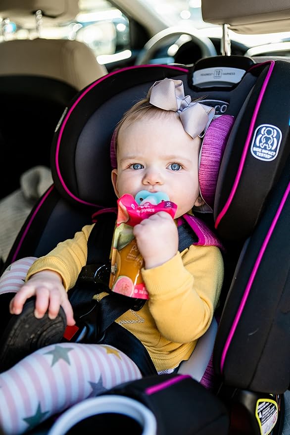 Soft Sip Baby Food Pouch Topper Plus Travel Case - Baby Led Weaning - 100% Silicone, Dishwasher-Friendly and Mess-Free Feeding for Babies 6 Months+, Universal Fit - Aqua Blue, 2 Packs